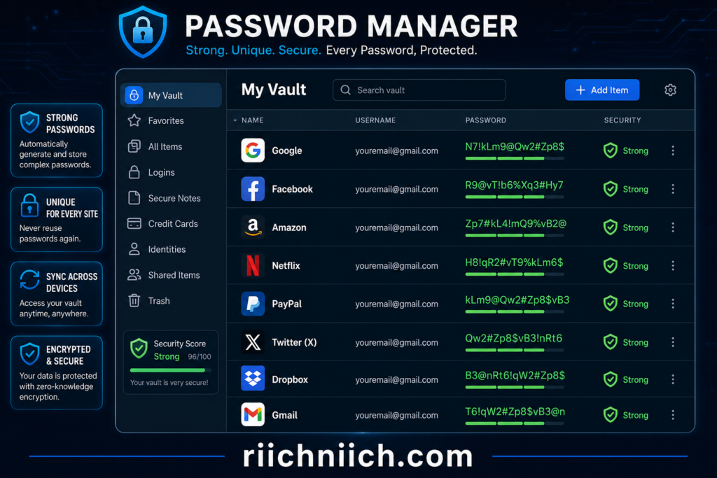 how to know if your email was leaked: Secure your passwords with Riichniich