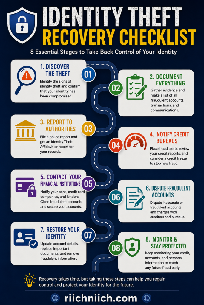 identity theft recovery checklist: Identity theft recovery roadmap