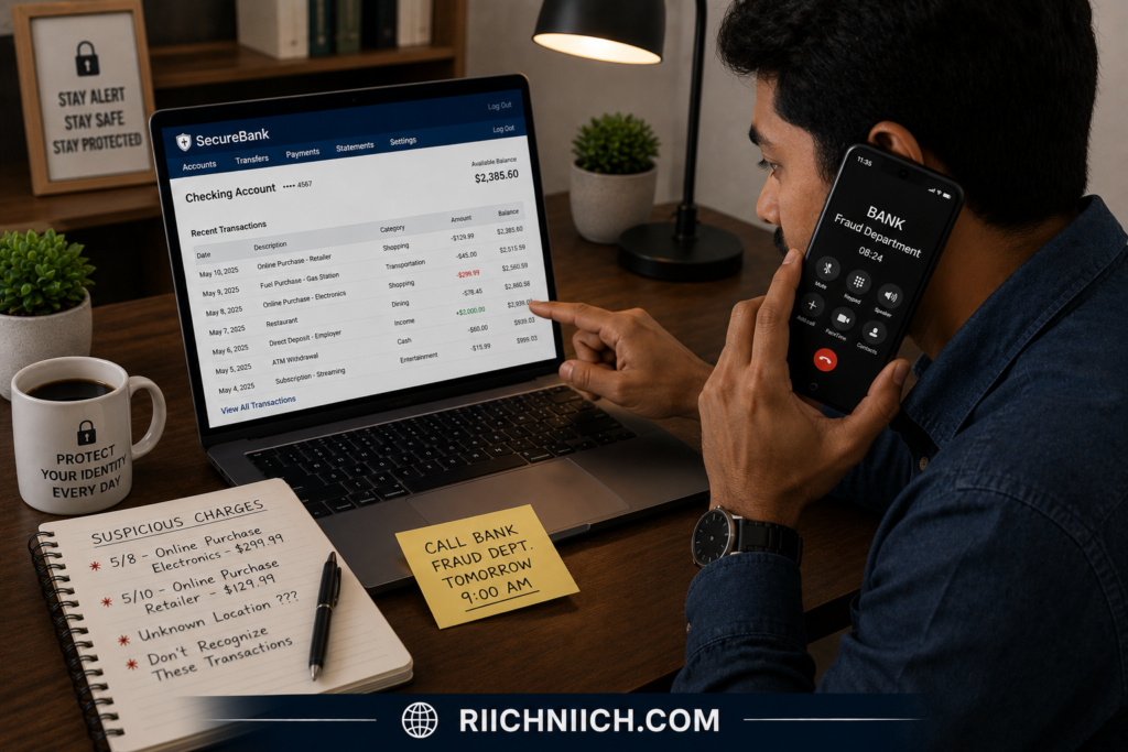 identity theft recovery checklist: