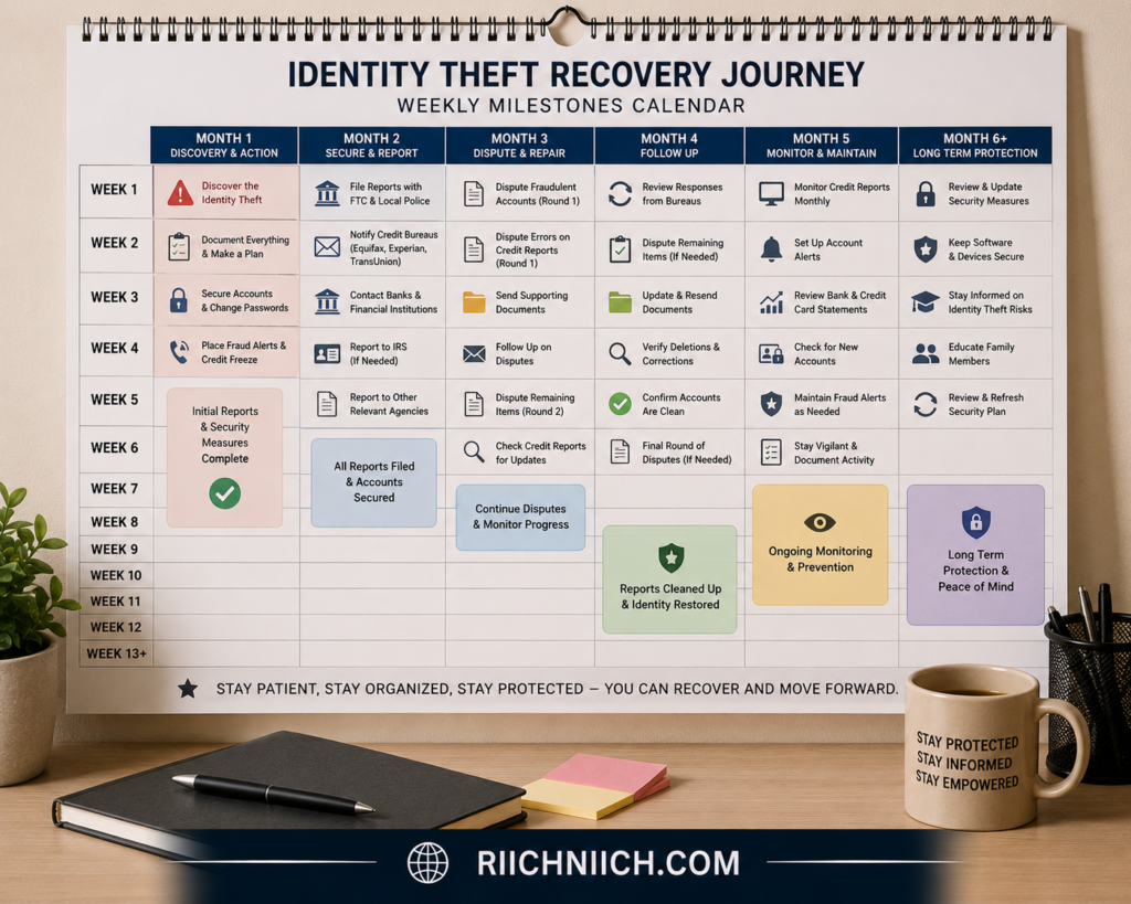 identity theft recovery checklist: Identity theft recovery journey planner