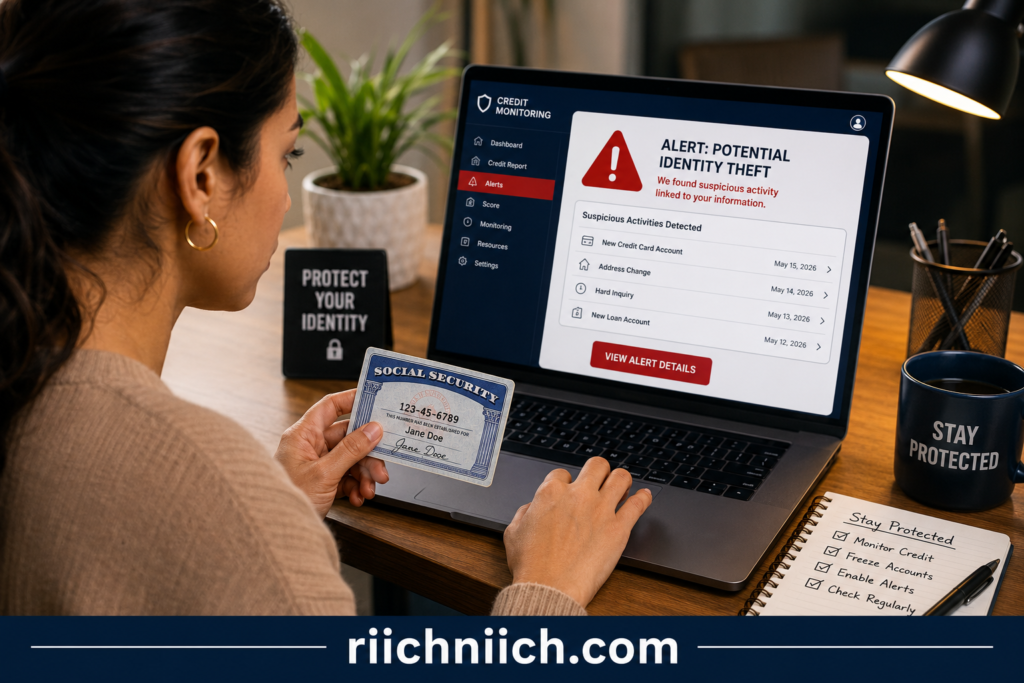 what happens if someone has your social security number: Workspace alert: identity theft concern