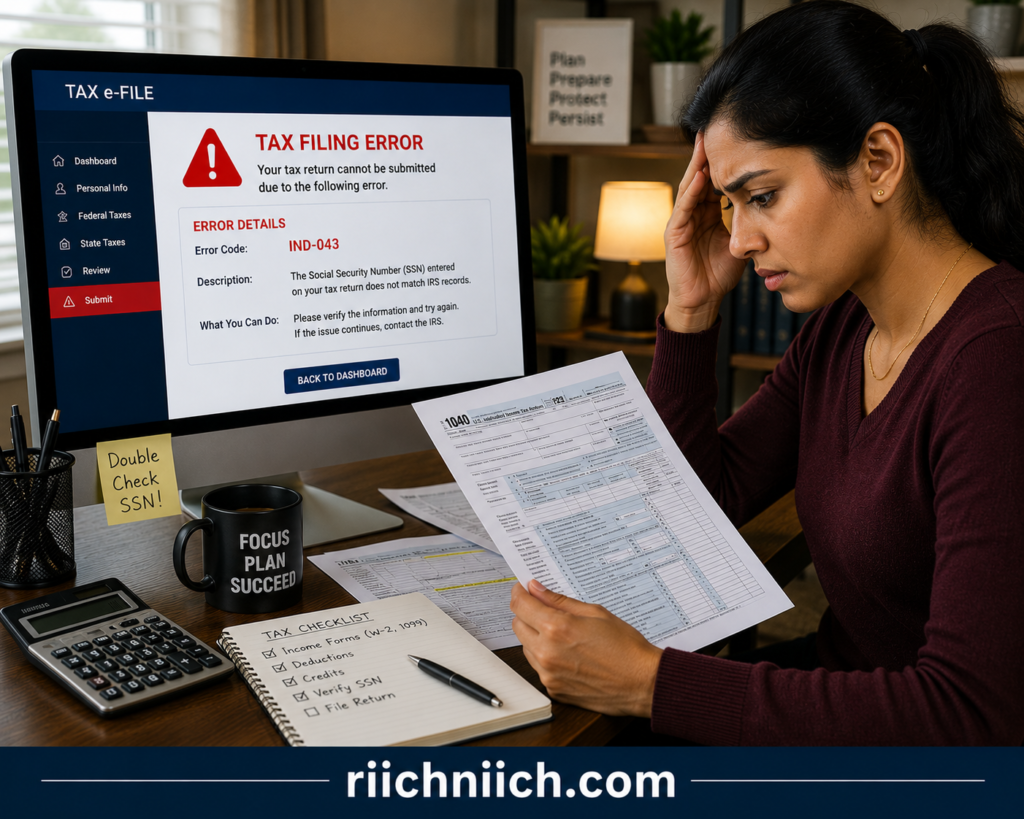 what happens if someone has your social security number: Tax filing frustration at home office