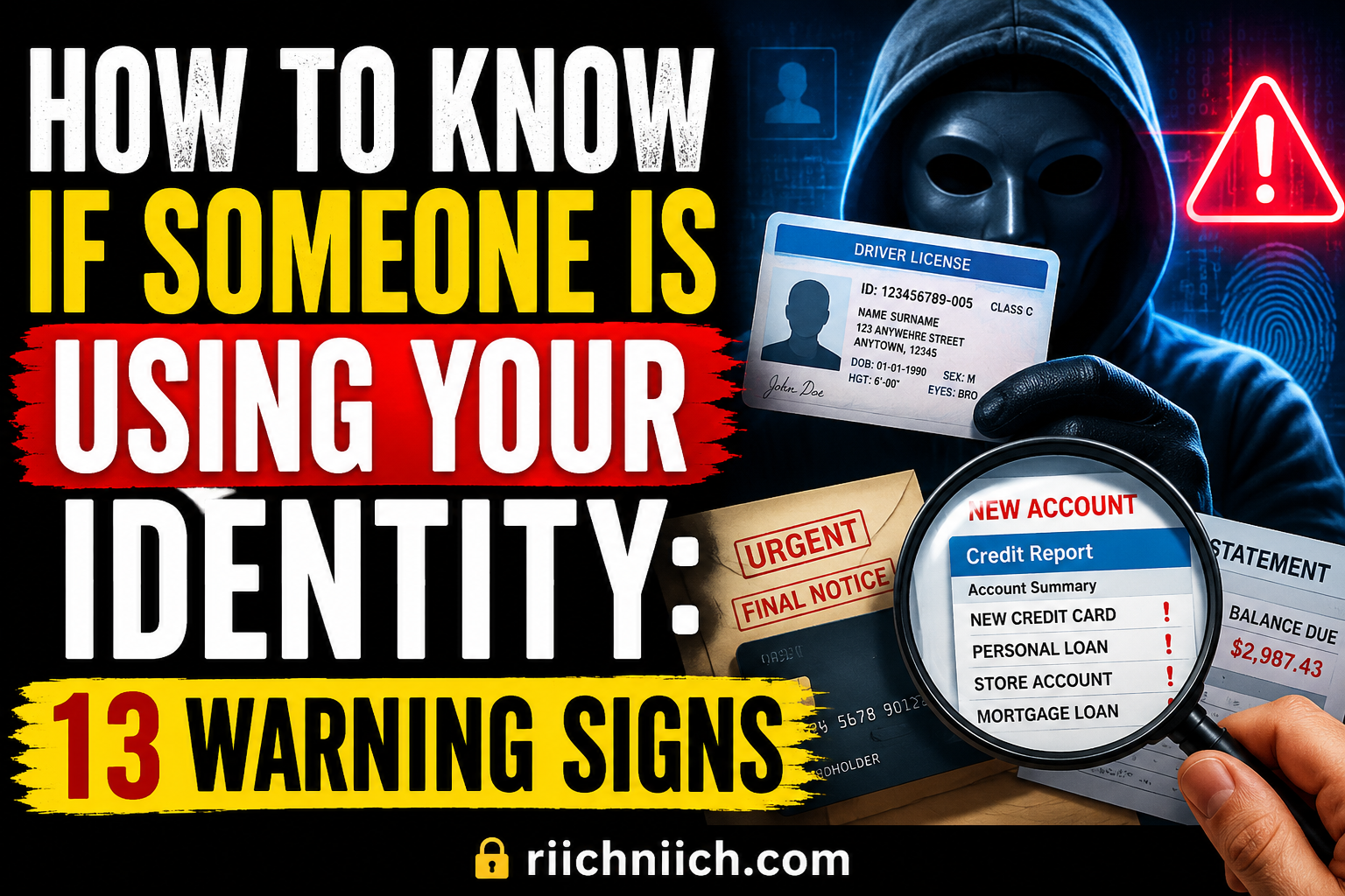Read more about the article How To Know If Someone Is Using Your Identity: 13 Warning Signs