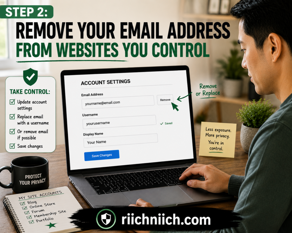 how to remove your email address from the internet: Remove Your Email Address From Websites You Control