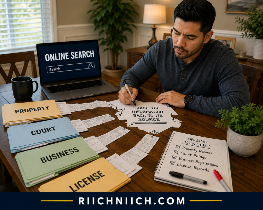 how to remove yourself from public records online: Tracing Information to Its Source