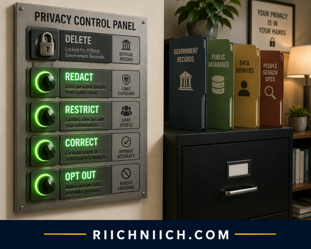 how to remove yourself from public records online: Privacy Control Panel Office