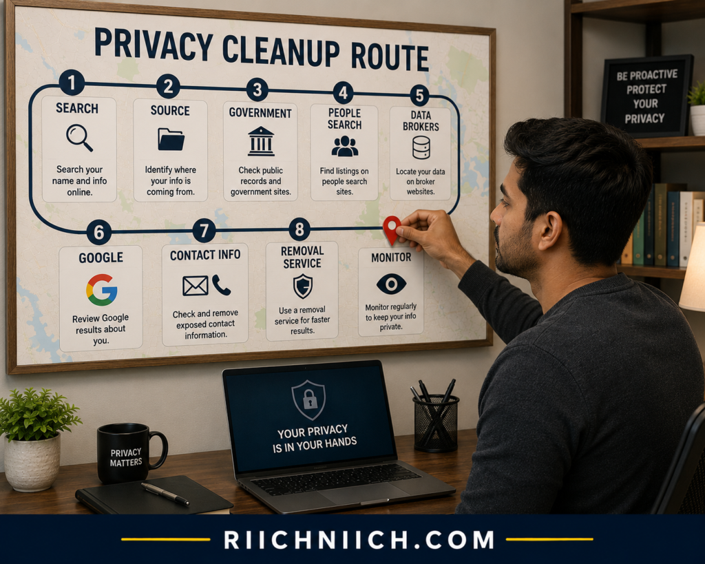 how to remove yourself from public records online: Privacy Cleanup Route at Work
