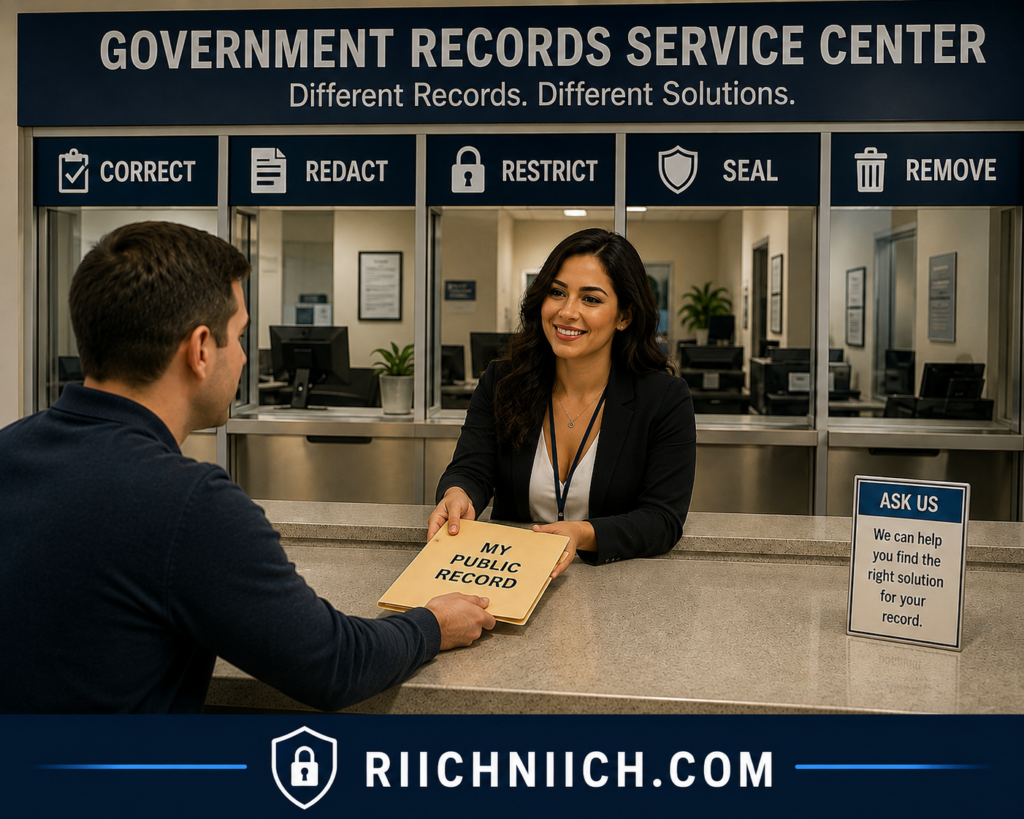 how to remove yourself from public records online: Government Records Service Center