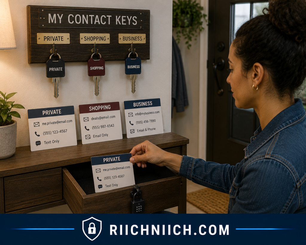 how to remove yourself from public records online: Organized Entryway Contact Key Station