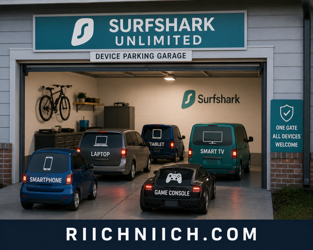 Surfshark vs ProtonVPN: Surfshark Device Parking Garage