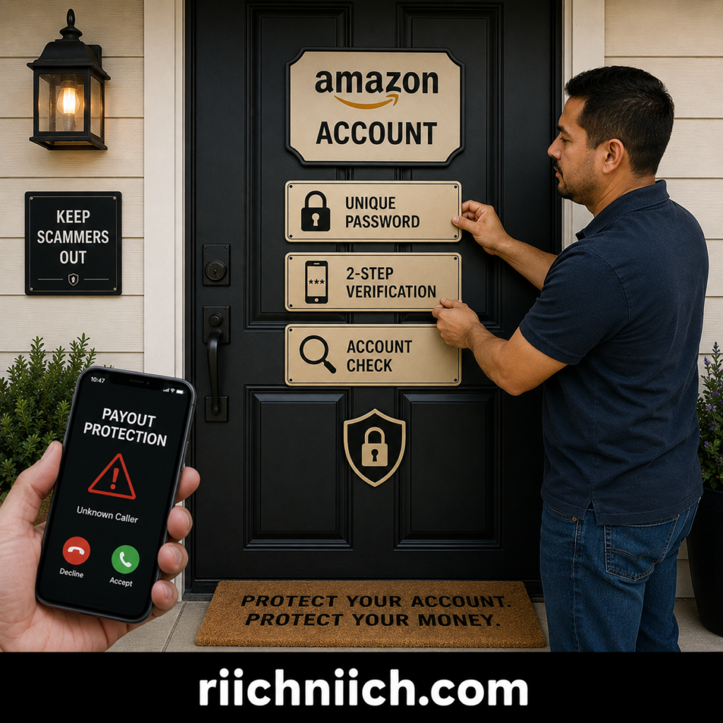 amazon payout protection scam: Account Security at the Front Door