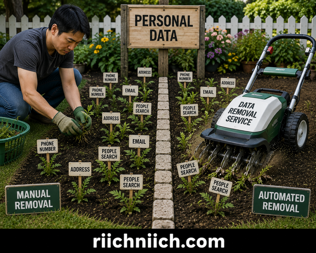 amazon payout protection scam: Manual vs. Automated Data Removal Garden