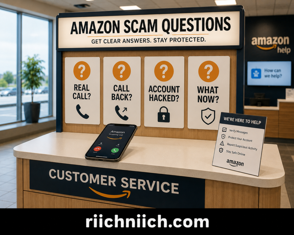 amazon payout protection scam: Amazon Scam Questions Help Kiosk