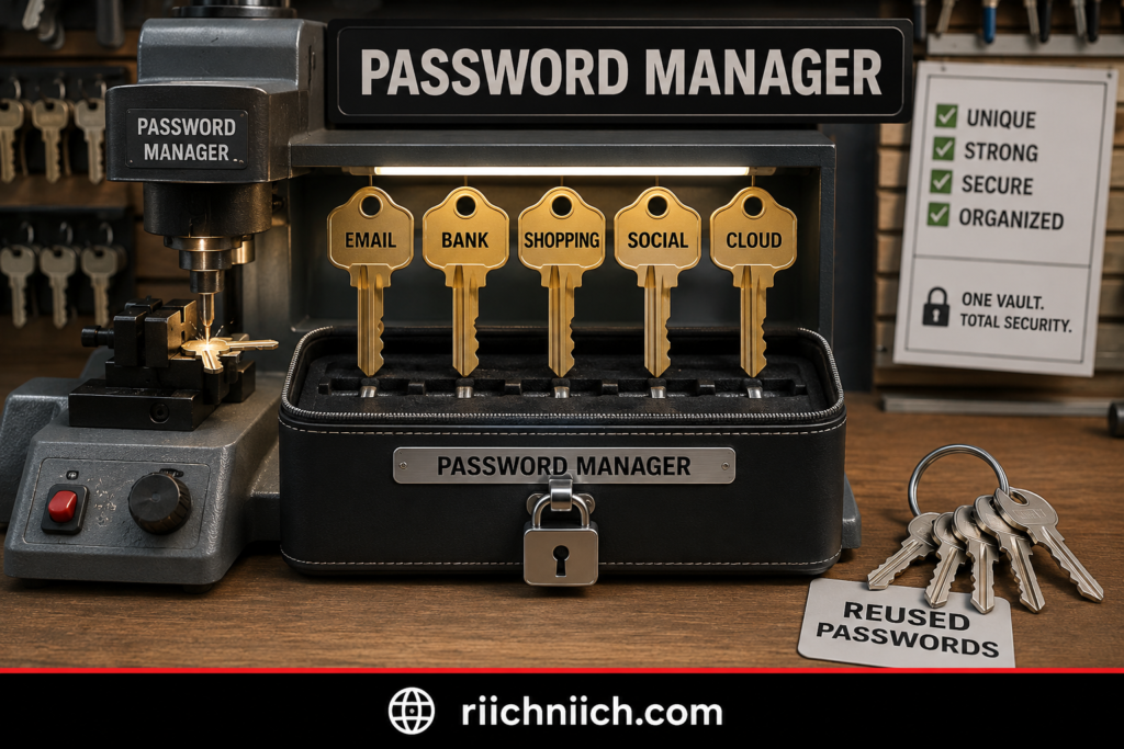 what to do if your email account gets hacked: Password Manager Key-Cutting Workshop