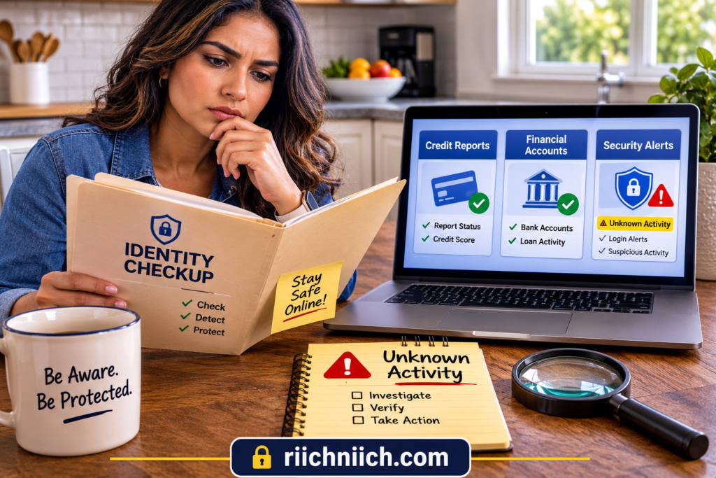 how to know if someone is using your identity: Identity Checkup at the Kitchen Table