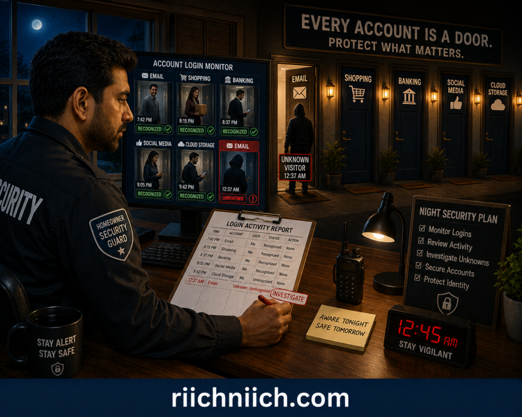 how to know if someone is using your identity: Night Shift: Account Security Watch