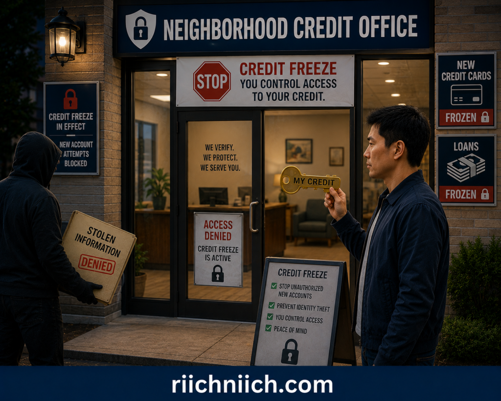 how to know if someone is using your identity: Credit Freeze: Access Denied
