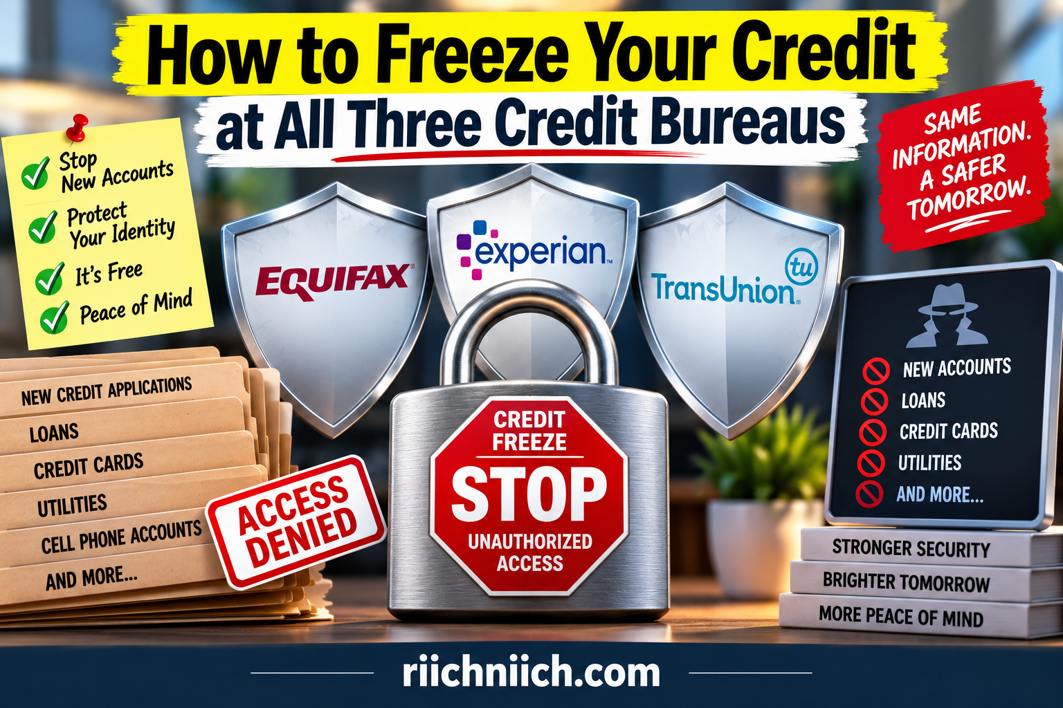 Read more about the article How to Freeze Your Credit at All Three Credit Bureaus