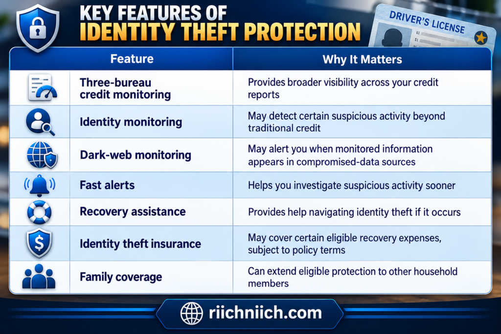 how to protect your driver's license from identity theft: Identity Theft Protection Features