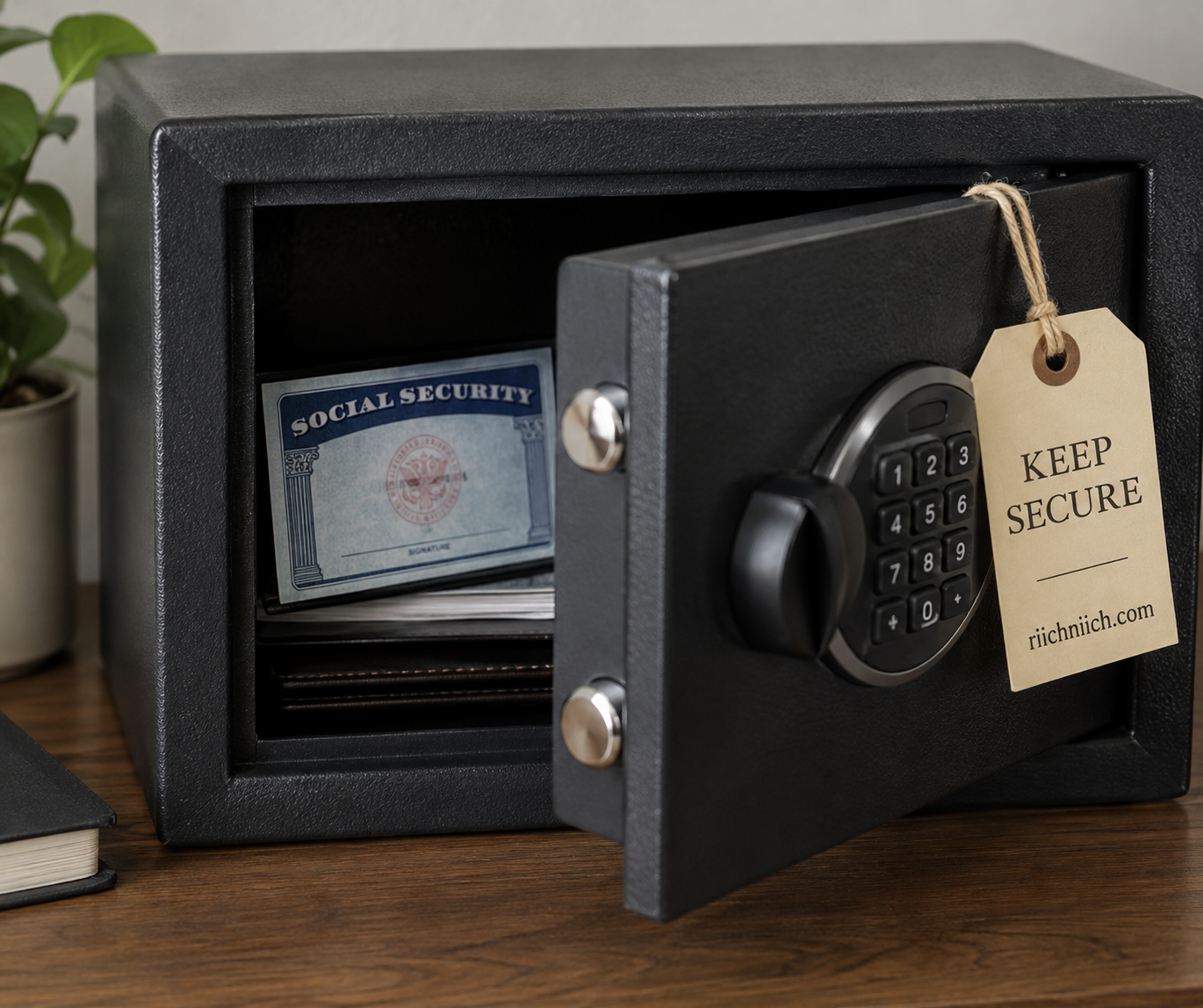 how to protect your Social Security number: Secure Safe with Social Security Card