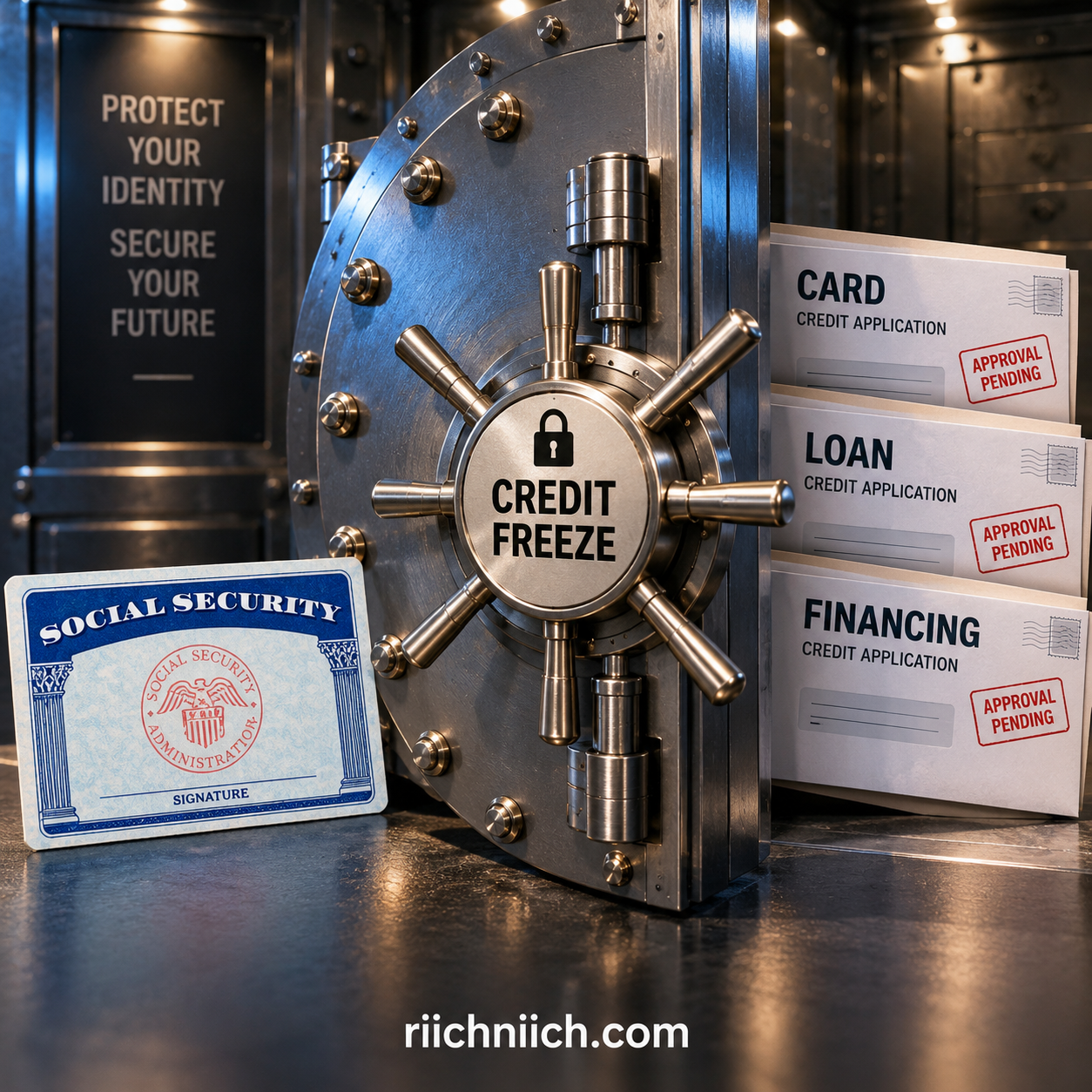 how to protect your Social Security number: Credit Freeze Vault Protection