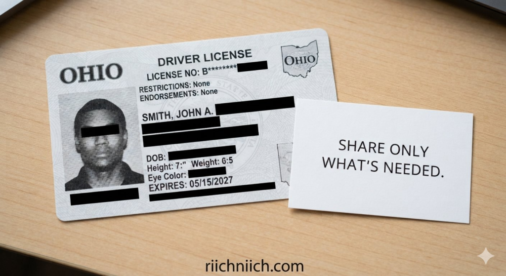 how to protect your driver's license from identity theft: Share Only What's Needed