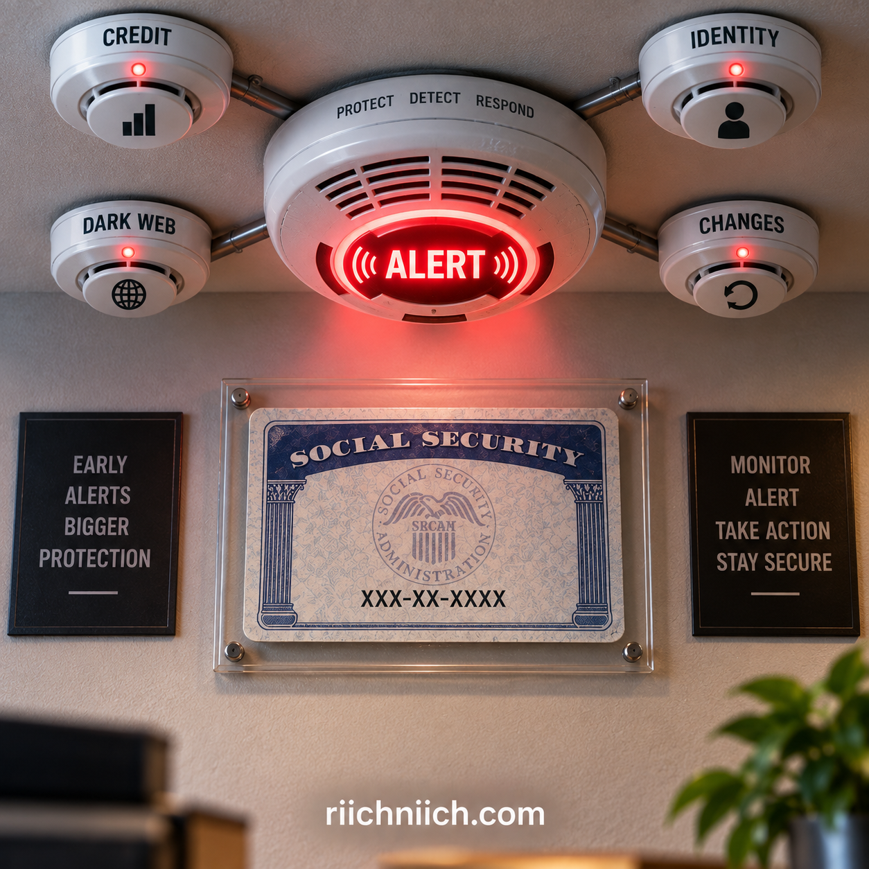 how to protect your Social Security number: Red Alert Identity Monitoring Hub
