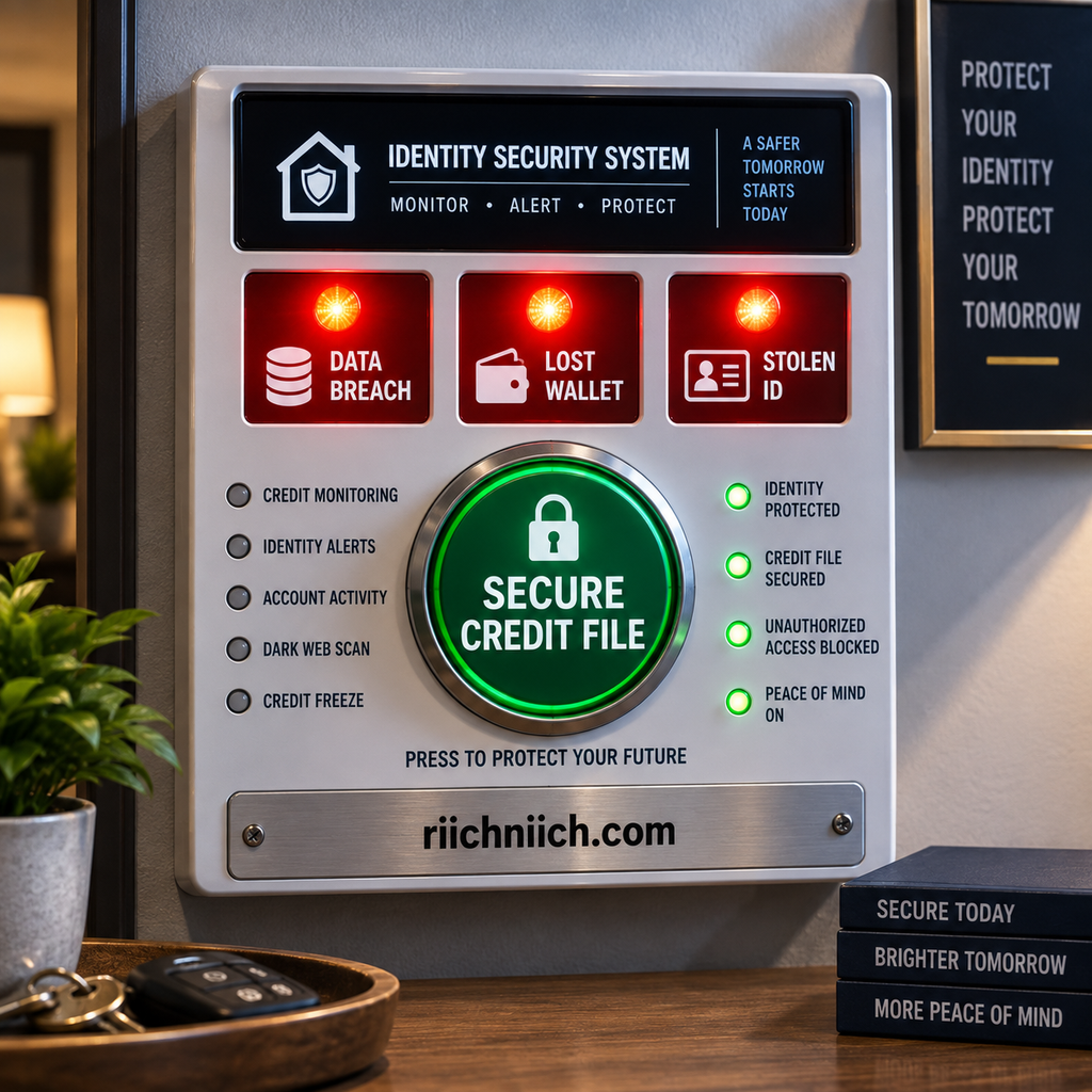  how to freeze your credit: Identity Security System Panel