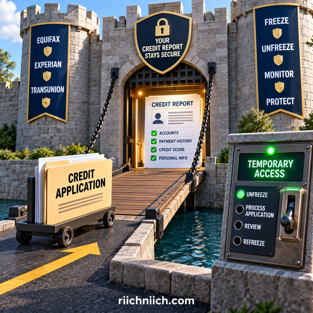 how to unfreeze your credit: Secure Credit Fortress Drawbridge