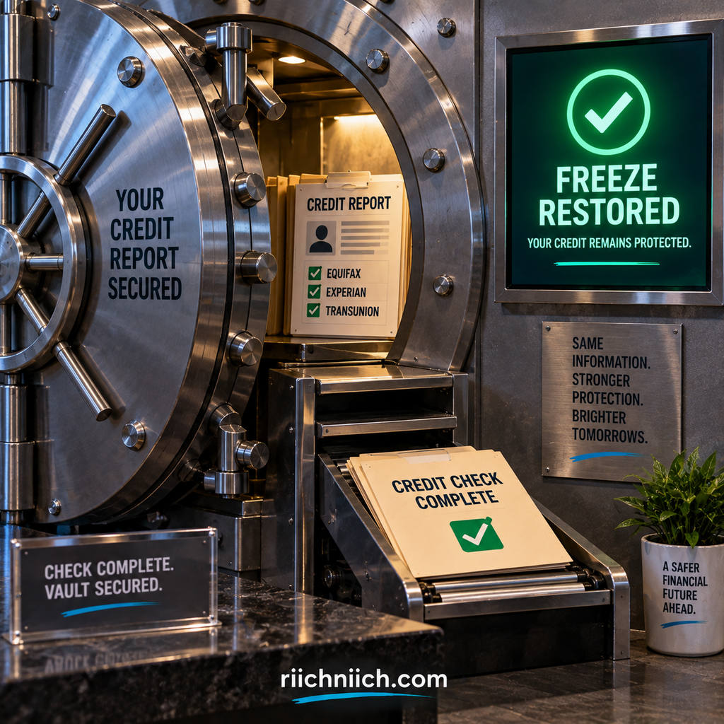 how to unfreeze your credit: Credit Report Vault Secured