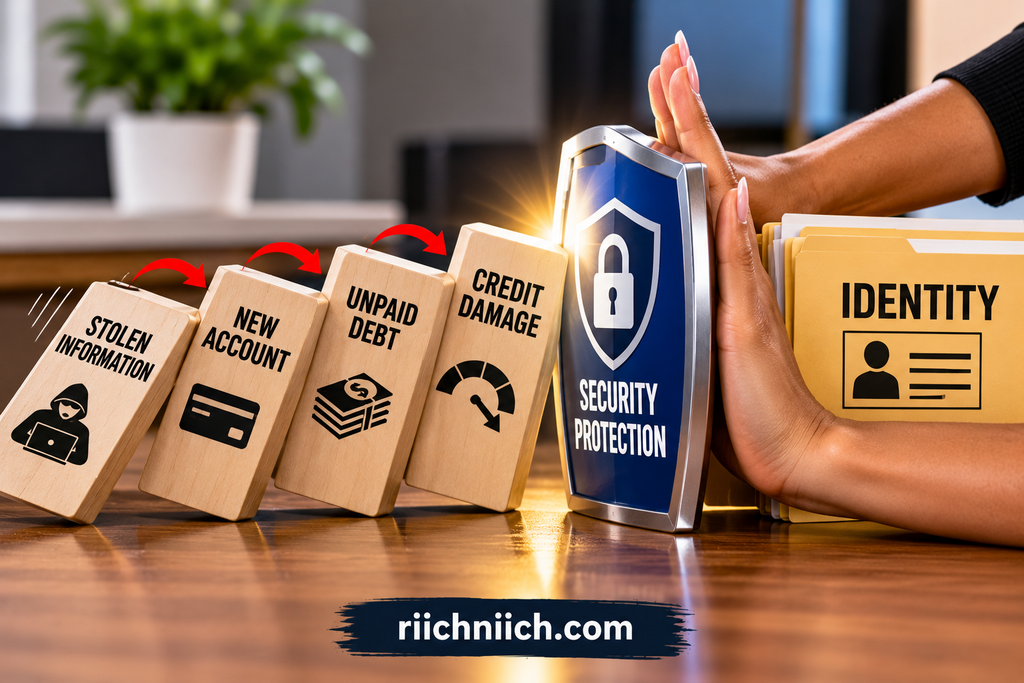 how to recover from identity theft: Identity Theft Domino Effect — Stop the Damage Before It Reaches Your Identity