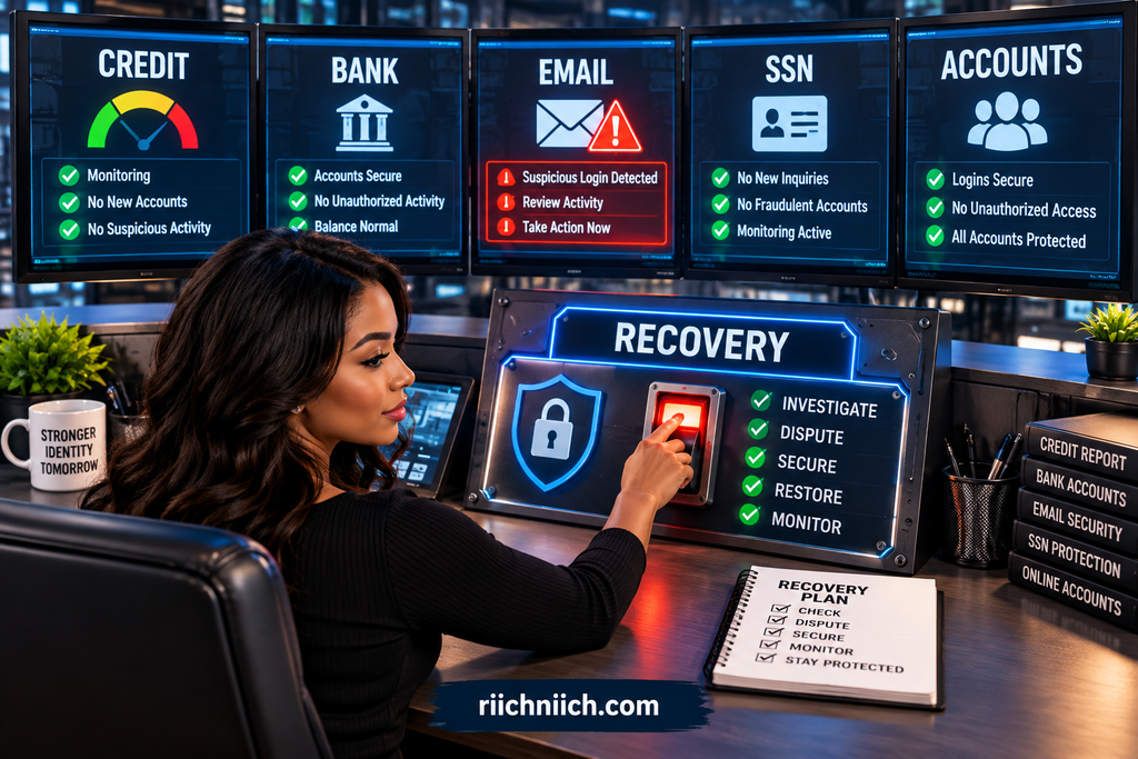 how to recover from identity theft: Identity Theft Recovery Control Room — Monitor and Secure Your Identity