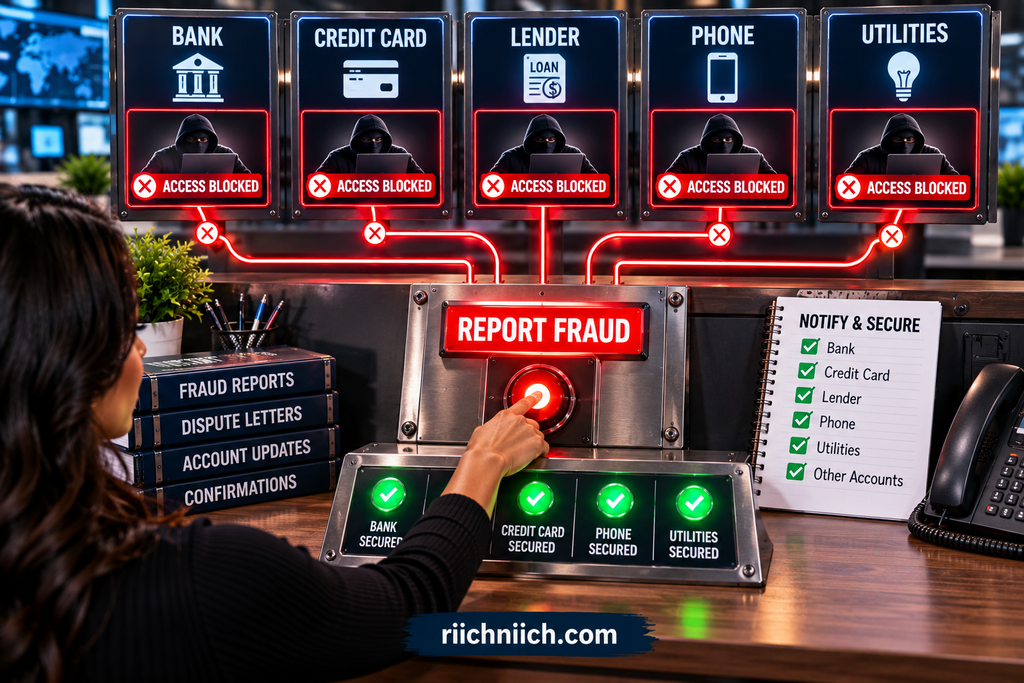 how to recover from identity theft: Report Fraud — Secure Your Affected Accounts