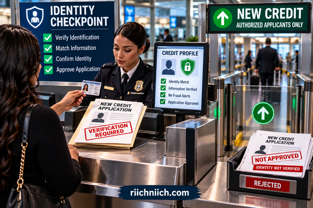 how to recover from identity theft: New Credit Identity Checkpoint — Verify Before Approval