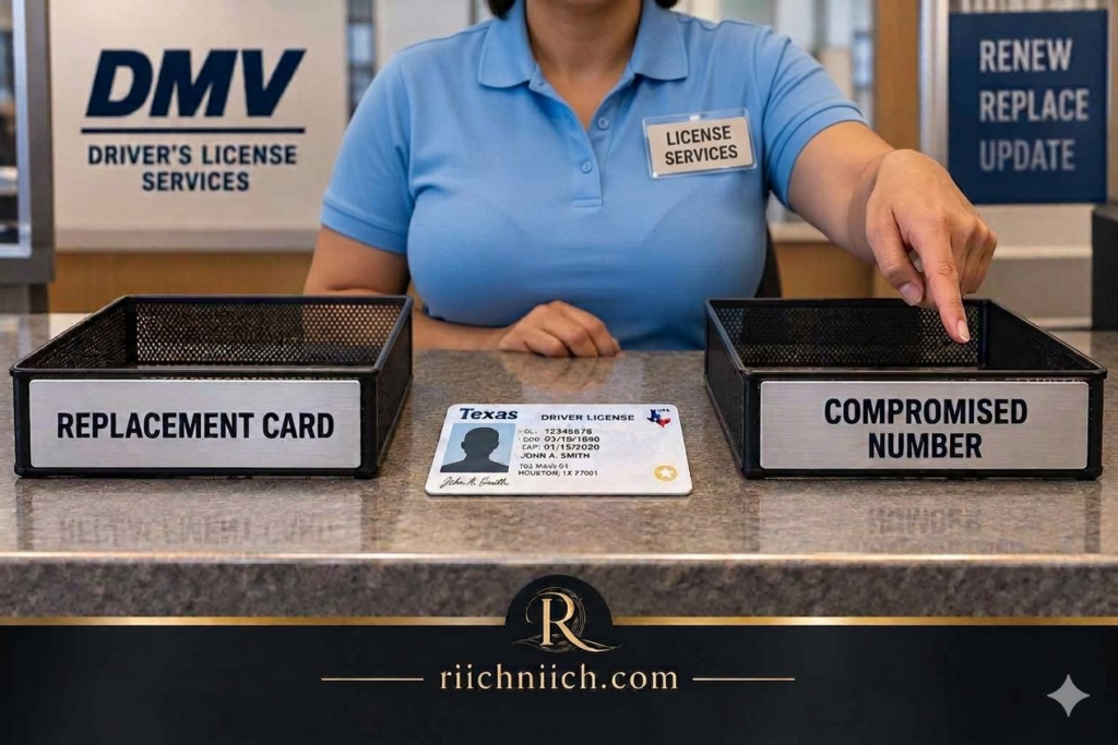 how to protect your driver's license from identity theft: DMV License Services Counter