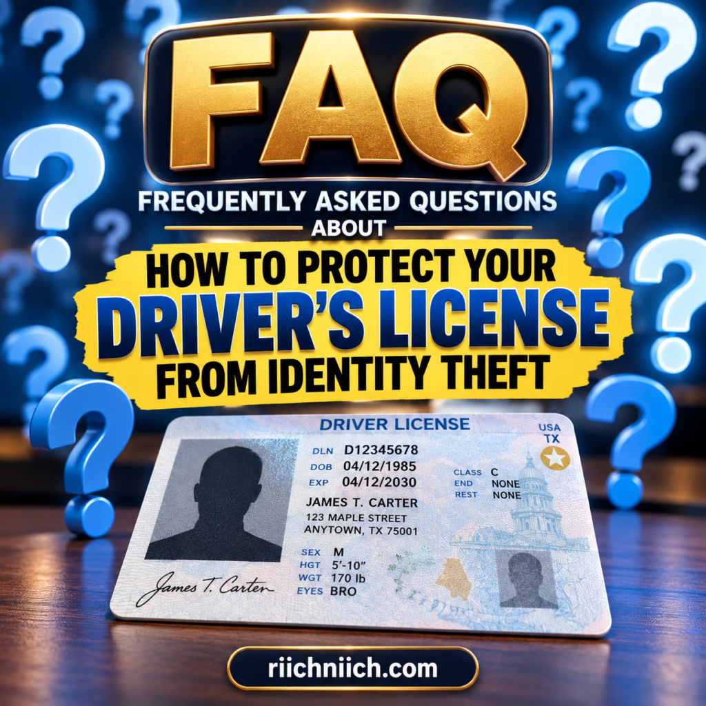 how to protect your driver's license from identity theft: Driver’s License Security FAQ
