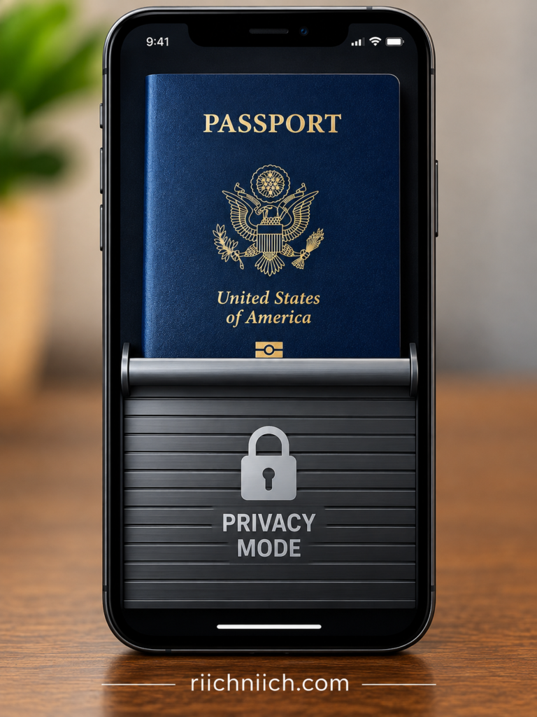 how to protect your passport from identity theft: Privacy Mode Passport Shutter