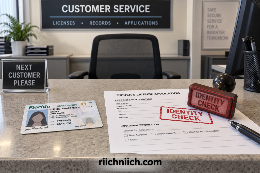 how to protect your driver's license from identity theft: Identity Check Service Counter