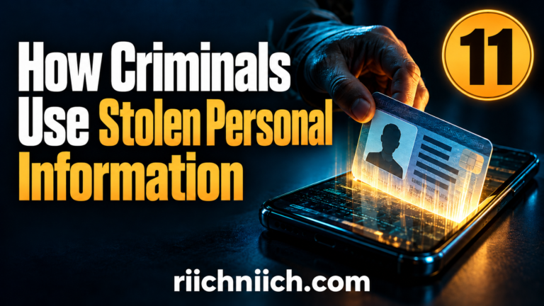 How Criminals Use Stolen Personal Information: 11 Ways Your Data Gets Misused