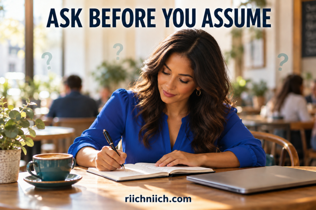 what is synthetic identity theft: 
Royal-blue writer in a café