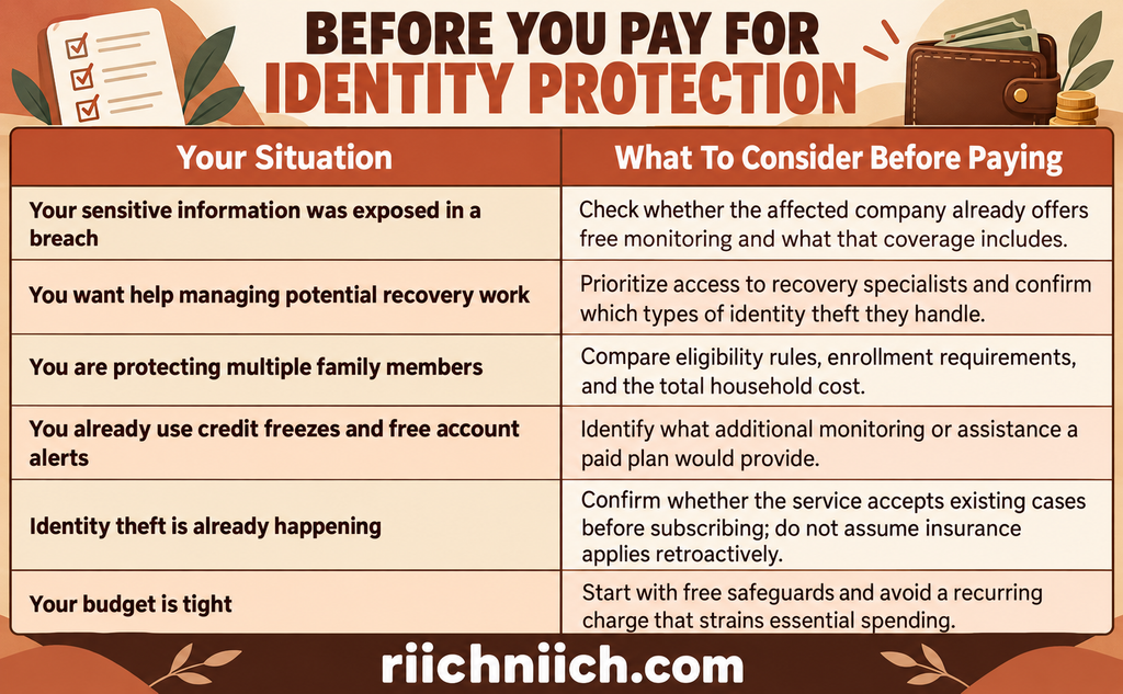 how criminals use stolen personal information: Smart spending on identity protection