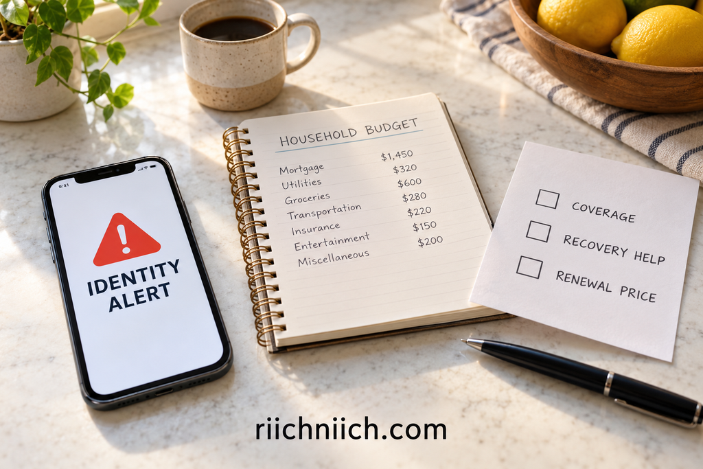 best identity monitoring service: Identity Monitoring Checklist: Coverage, Recovery Help, and Renewal Price
